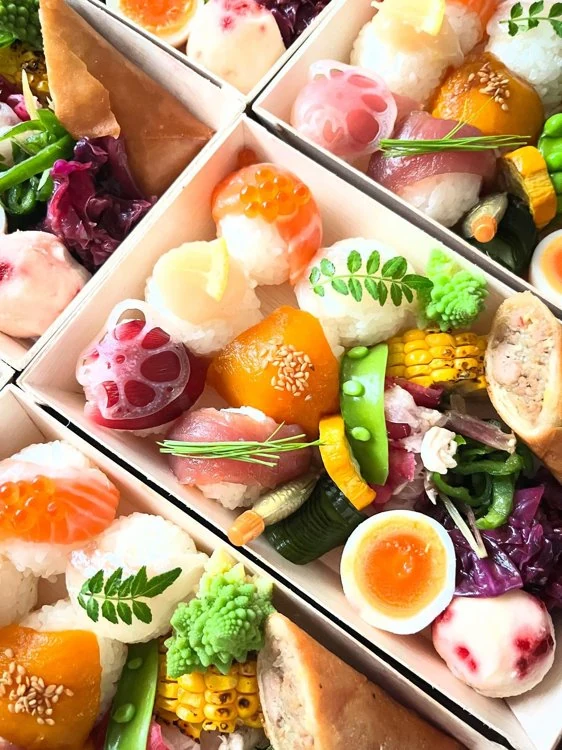 手毬弁当の盛り付け例